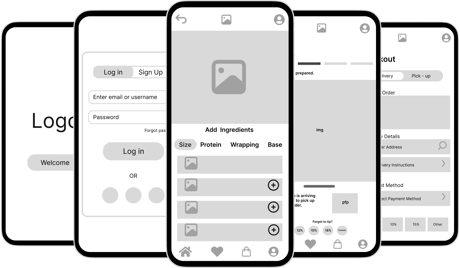 low-fidelity mockups